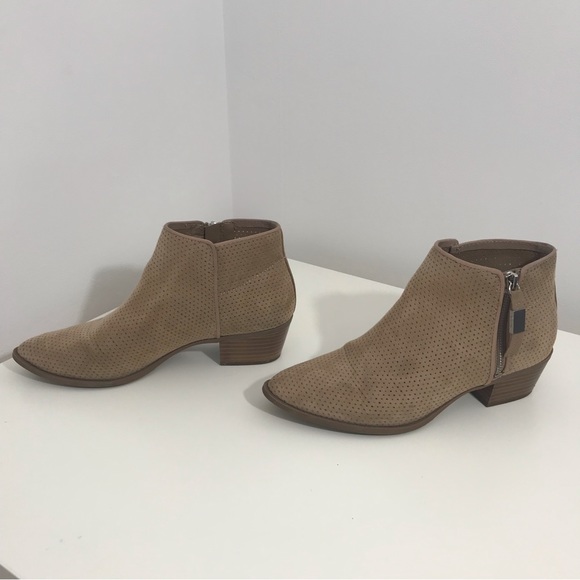 Circus by Sam Edelman Womens Light Beige Brown Zipper Ankle Boots Booties 9 - Picture 3 of 11